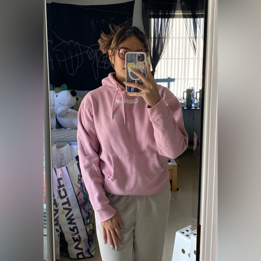 Glossier Pink Hoodie